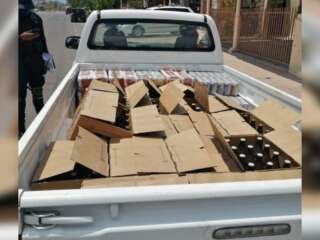DECOMISAN CAMIONETA CON CERVEZAS DIRIGIDAS A VILLANUEVA