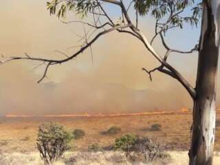 CONTINUAN LABORES PARA APAGAR INCENDIO EN VILLANUEVA