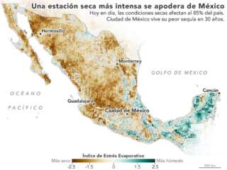 ALERTA NASA SOBRE SEQUÍA EN MÉXICO
