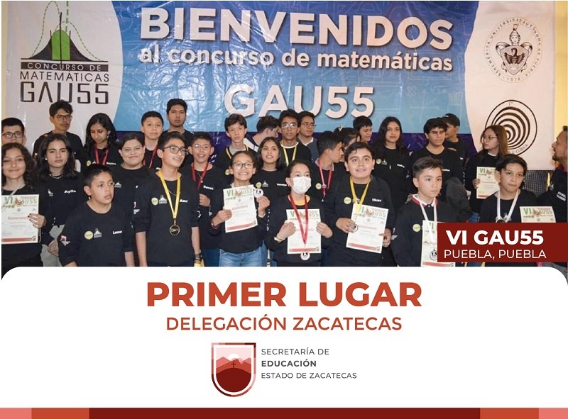 GANA ZACATECAS CONCURSO NACIONAL DE MATEMÁTICAS
