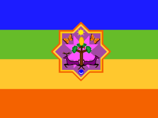 LA BANDERA DE LA ESTRELLA DE 8 PICOS