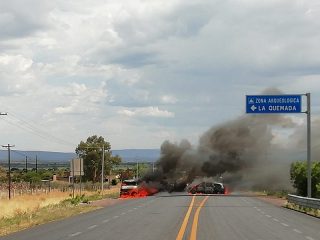 BLOQUEO EN CARRETERA DE VILLANUEVA, CONSECUENCIA DE ENFRENTAMIENTO EN TEPETONGO