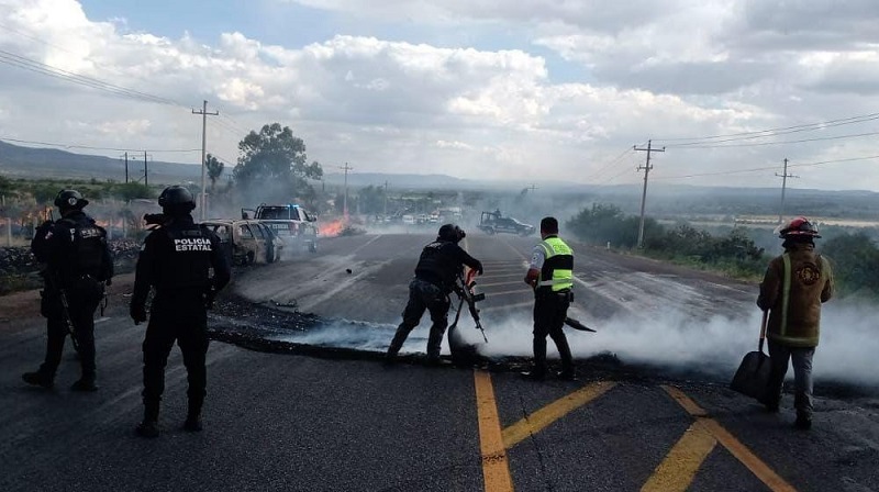 BLOQUEO EN CARRETERA DE VILLANUEVA, CONSECUENCIA DE ENFRENTAMIENTO EN TEPETONGO