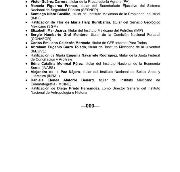 PRESENTA CLAUDIA SHEINBAUM SU GABINETE COMPLETO